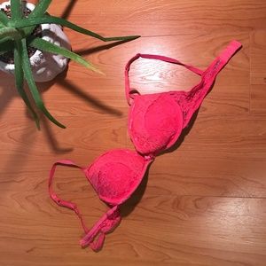 32 D LaSenza Electric Pink Push Up Bra